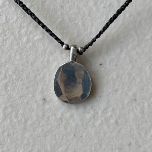 Jill Platner small hammered disc necklace